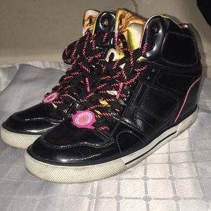 Daddy’s money secret wedge shoes size 8.5 black